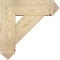 Ekena Millwork Traditional Arts and Crafts Rough Sawn Bracket w/ Offset Brace, Douglas Fir, 8"W x 24"D x 24"H BKT0806X24X24TRA03RDF - alternate 3